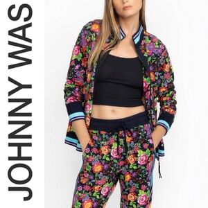 Johnny Was Multicolor Floral Jacket